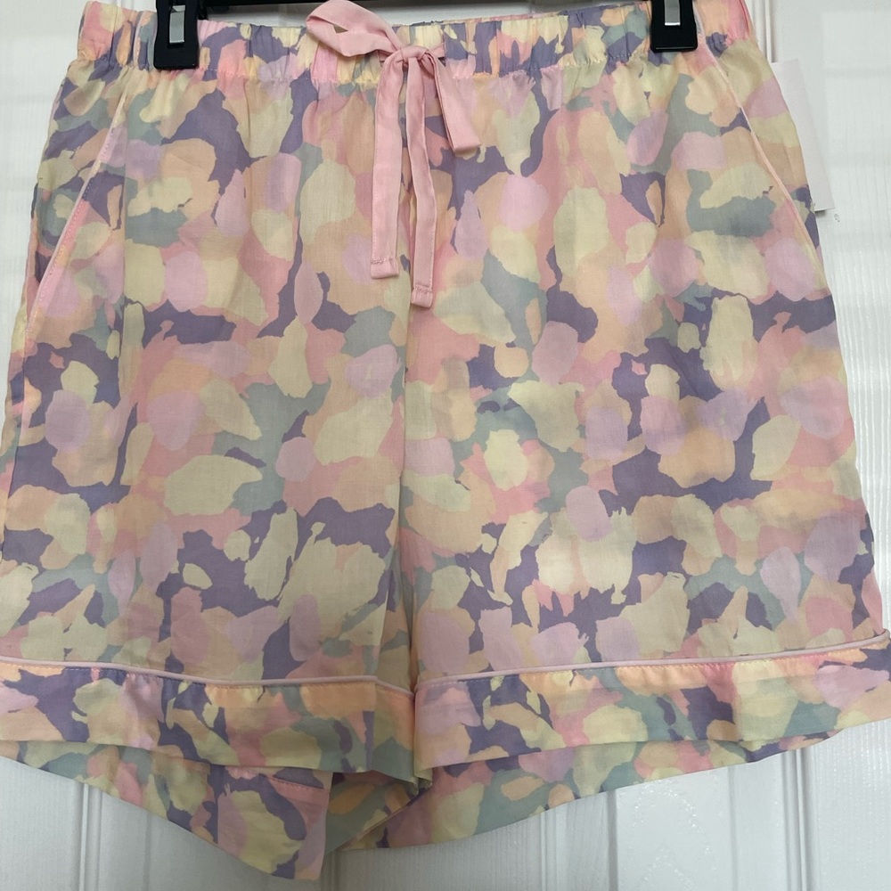 Stars Above Women's Floral Print Soft Pajama Shorts, M